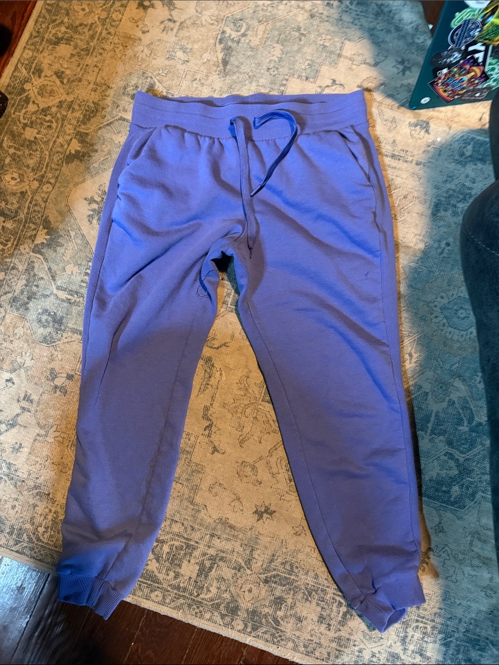 Women's Purple Jogger Track Pants with Drawstring Waist
